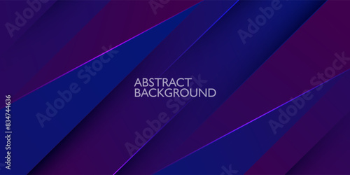 Abstract purple triangle overlap background for graphics design. Dark purple and blue gradient background elements. Eps10 vector