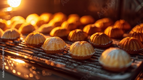 Ramadan Kareem! Time to indulge in the rich and nutty flavor of these delicious maamoul cookies, a traditional Middle Eastern treat made with semolina flour and stuffed with pistac photo