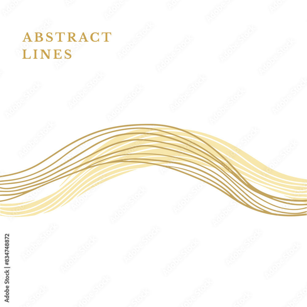 Abstract retro wavy landscape lines Abstract retro wavy landscape lines