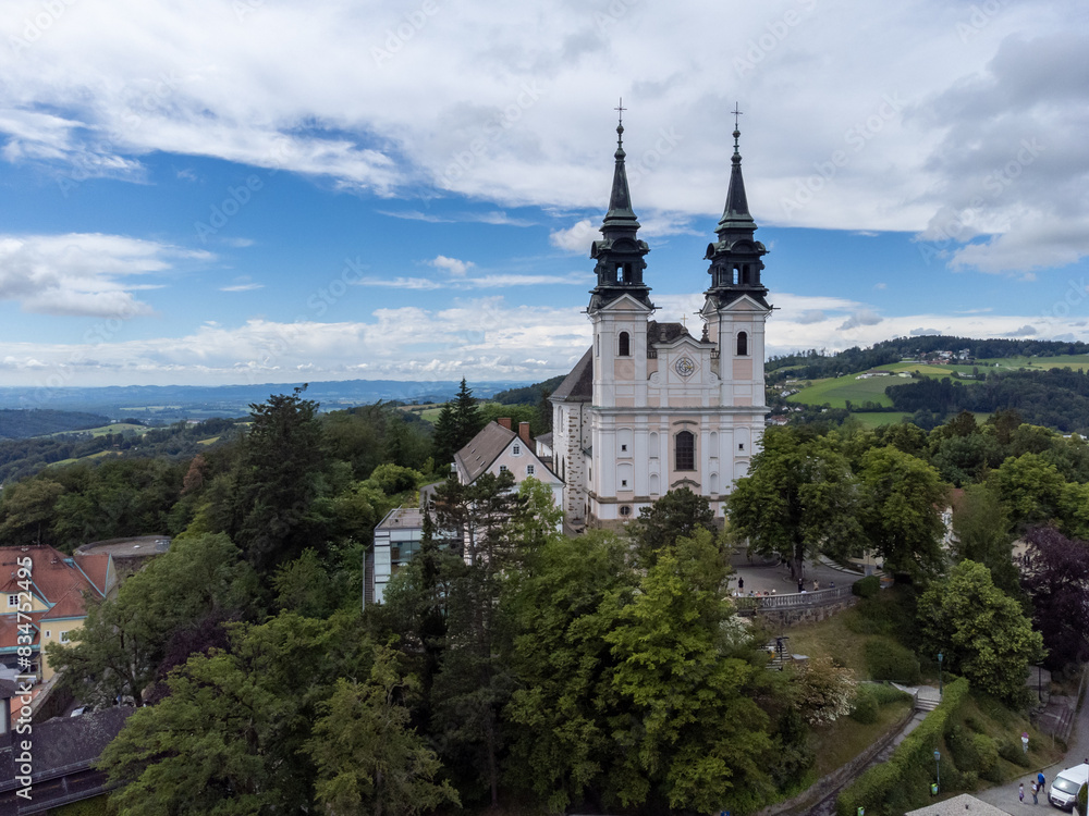 The church on Mount Pöstlingberg in Linz Urfahr The church on Mount Pöstlingberg in Linz Urfahr
