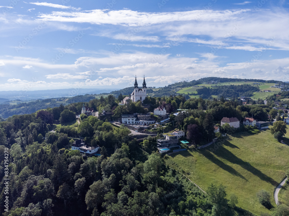 The church on Mount Pöstlingberg in Linz Urfahr in Upper Austria The church on Mount Pöstlingberg in Linz Urfahr in Upper Austria