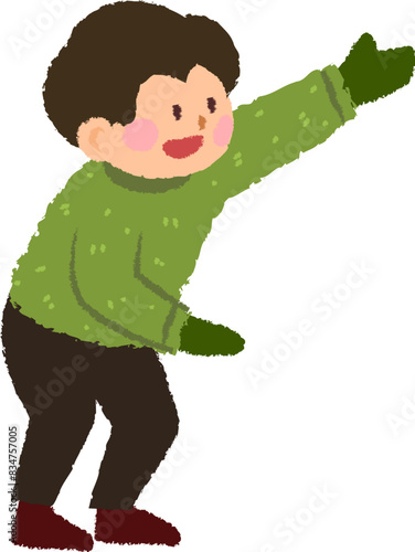 Little Boy Gesturing