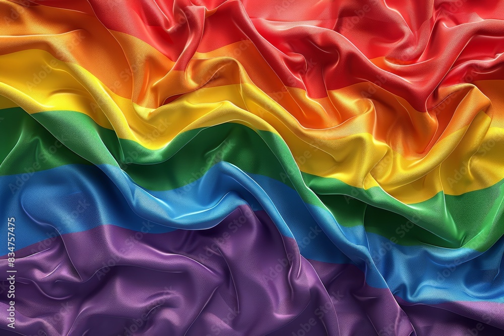 Group of figures painted in rainbow colors, a vibrant tableau of unity and diversity. Group of figures painted in rainbow colors, a vibrant tableau of unity and diversity.