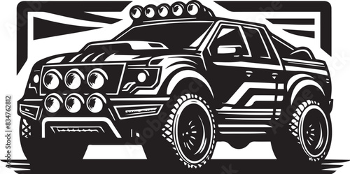 Sports car silhouette Old Cars black car Sketch illustration on white background 