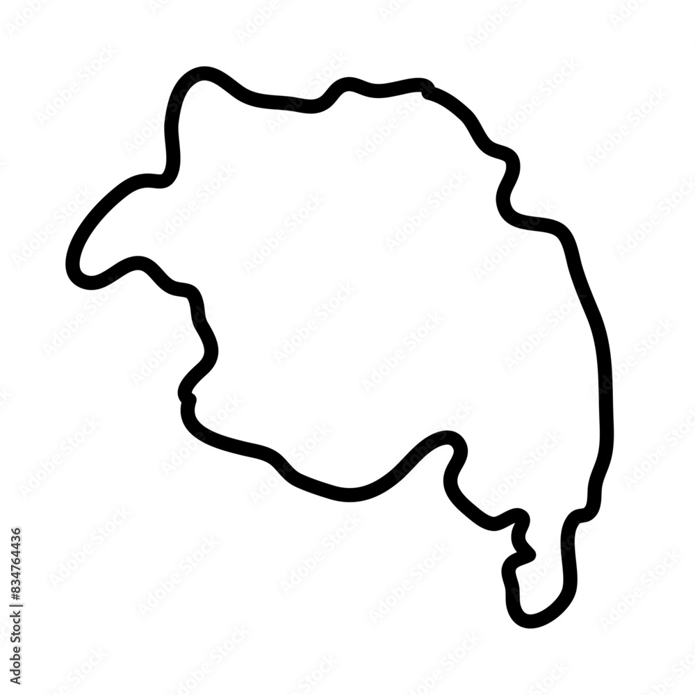 Amhara vector map illustration Amhara vector map illustration