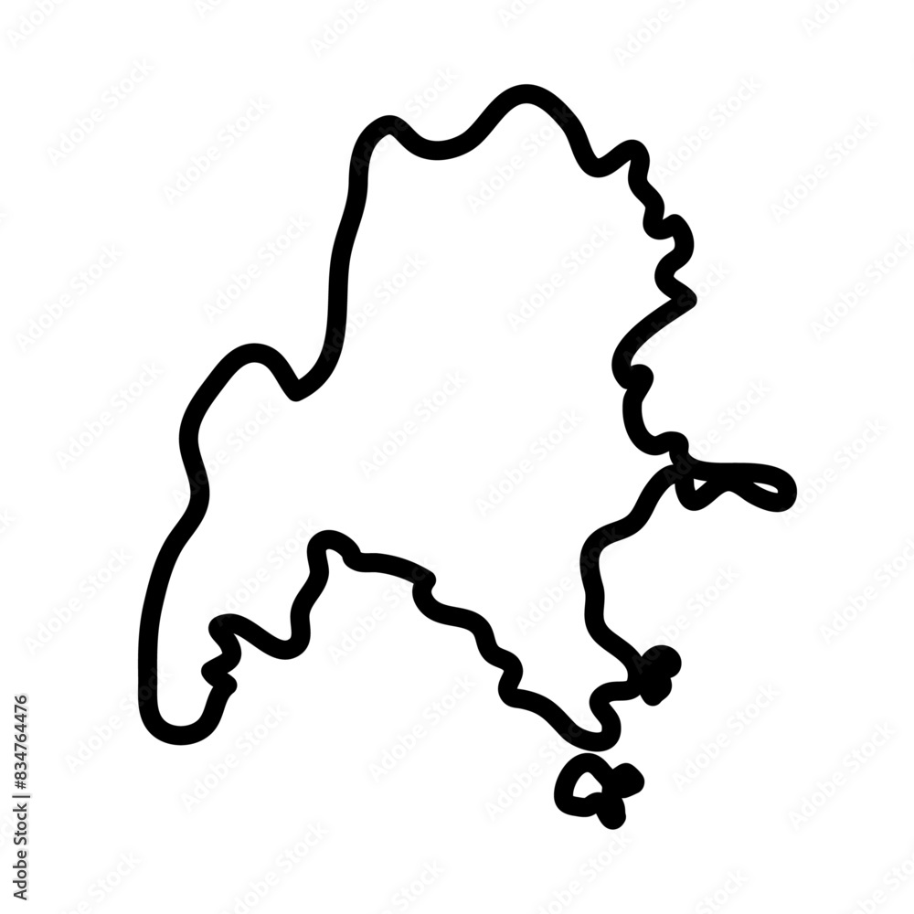 Benishangul-Gumuz vector map illustration Benishangul-Gumuz vector map illustration