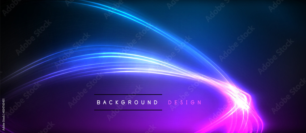 Neon glowing circle rays, light round lines in the dark, planet style neon wave lines. Energetic electric concept design for wallpaper, banner, background Neon glowing circle rays, light round lines in the dark, planet style neon wave lines. Energetic electric concept design for wallpaper, banner, background