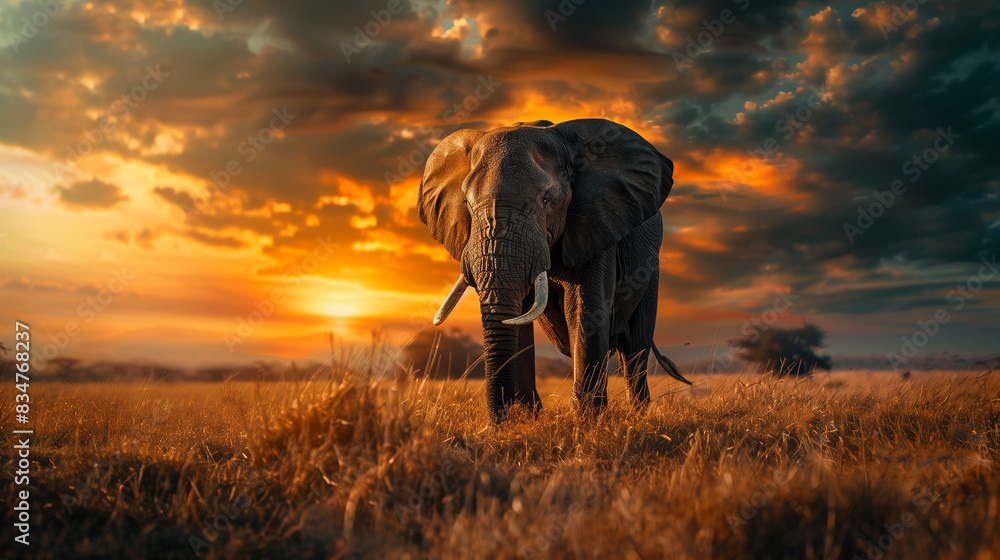 Obraz premium Exciting Wildlife Encounter