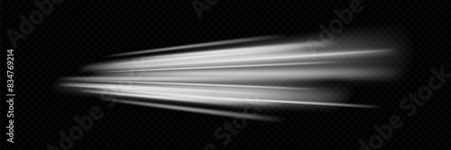 Magic trail with a glare of light. Lines of speed and movement.