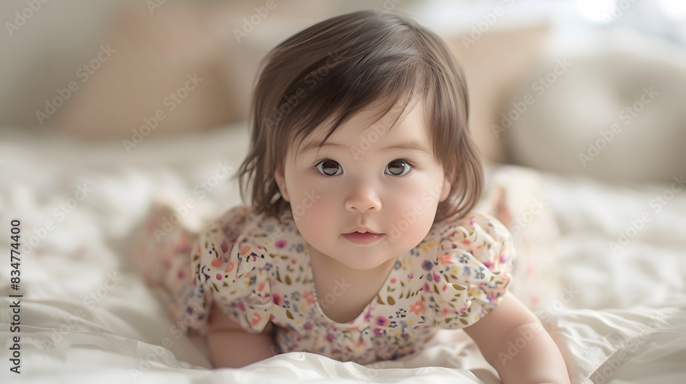 見つめる日本人の女の子 見つめる日本人の女の子