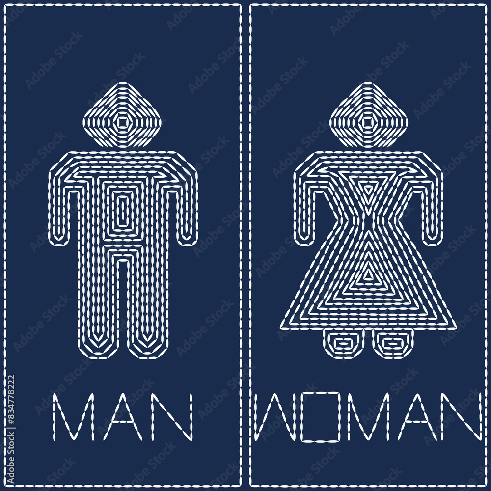 toilet sign printable public signage symbol man woman wc restroom area ...