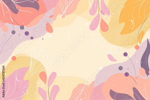Harmonious Calm Doodle Background Texture - Serene, Artistic, and Detailed Patterns for Tranquil and Beautiful Designs. Generated AI.
