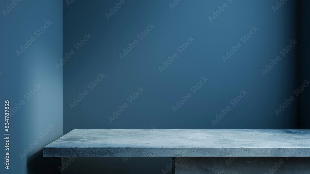 minimalistic blue room background wuth light and shadow. minimalistic blue room background wuth light and shadow.
