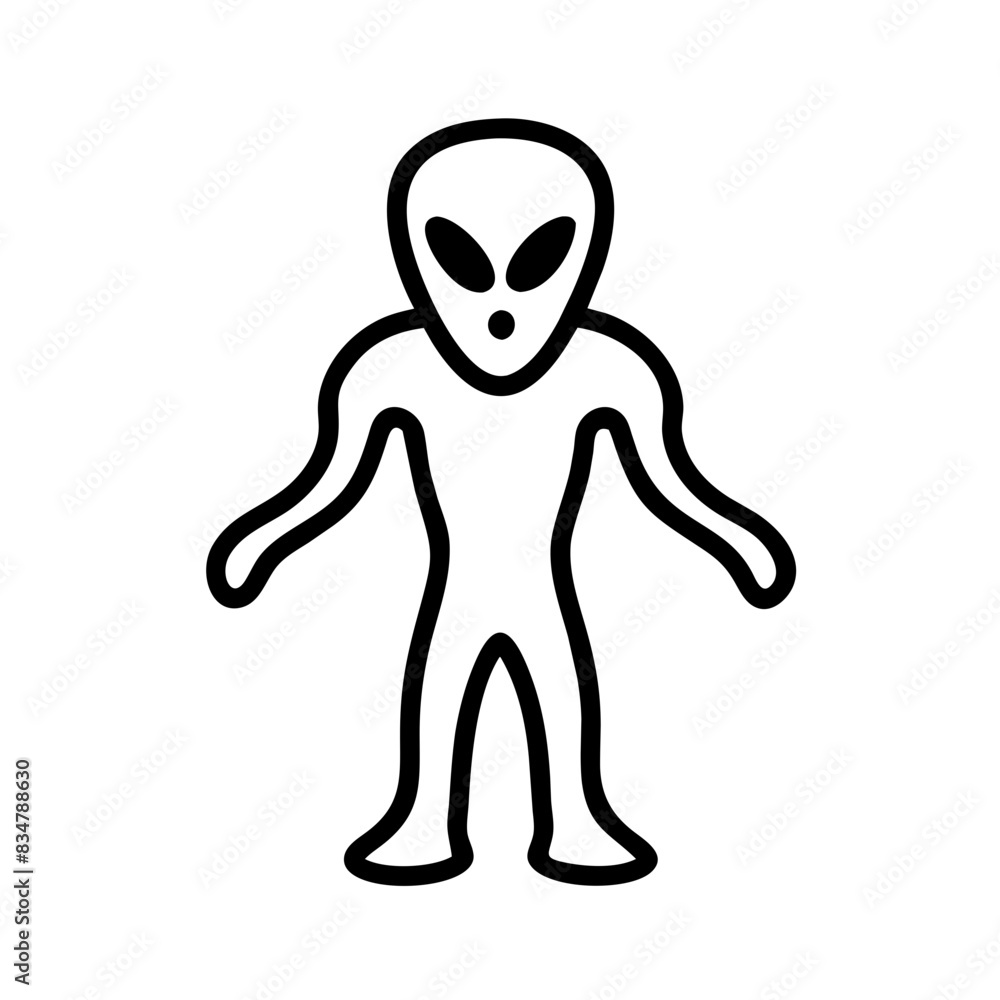 Alien Ganzkörper Symbol Alien Ganzkörper Symbol
