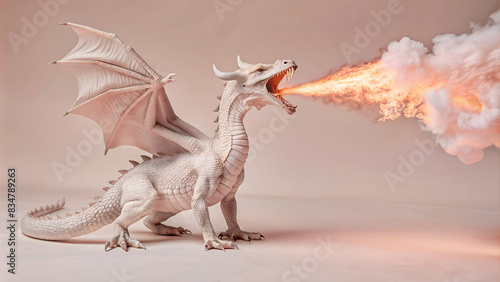 Naklejka Dragon Spitting Fire