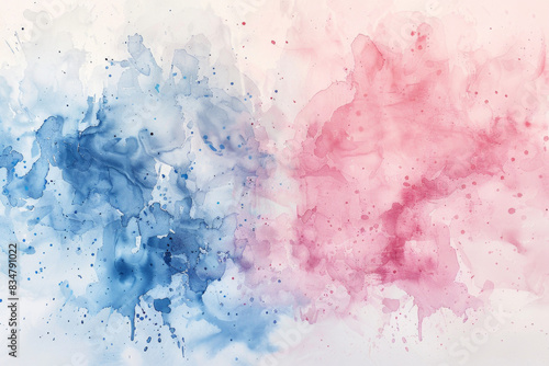 A minimalist watercolor splash with soft edges and a modern, pastel color scheme. 