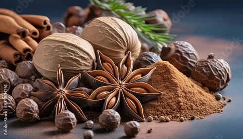 chocolate with nuts and spices