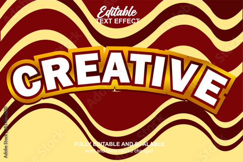CREATIVE EDITABLE TEXT EFFECT VECTOR FILE EPS