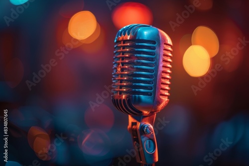 Microphone close-up