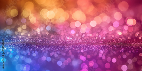 Abstract Christmas background, holiday bokeh light blurred background