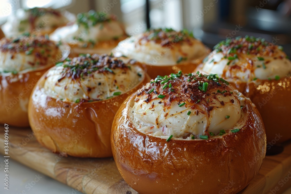 Clam Chowder - Creamy clam chowder in a bread bowl. Clam Chowder - Creamy clam chowder in a bread bowl.