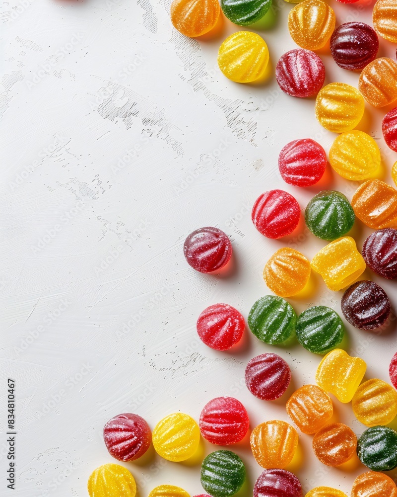 Jelly candies on the background with copy space Jelly candies on the background with copy space