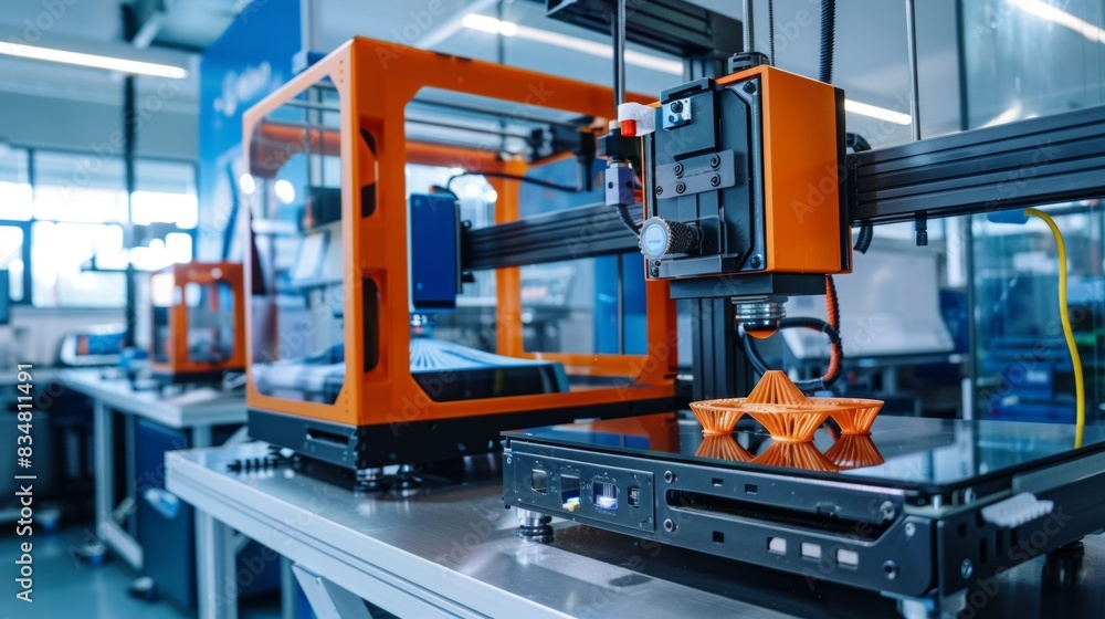 Advanced 3D printers do the hard work of creating complex models. Advanced 3D printers do the hard work of creating complex models.