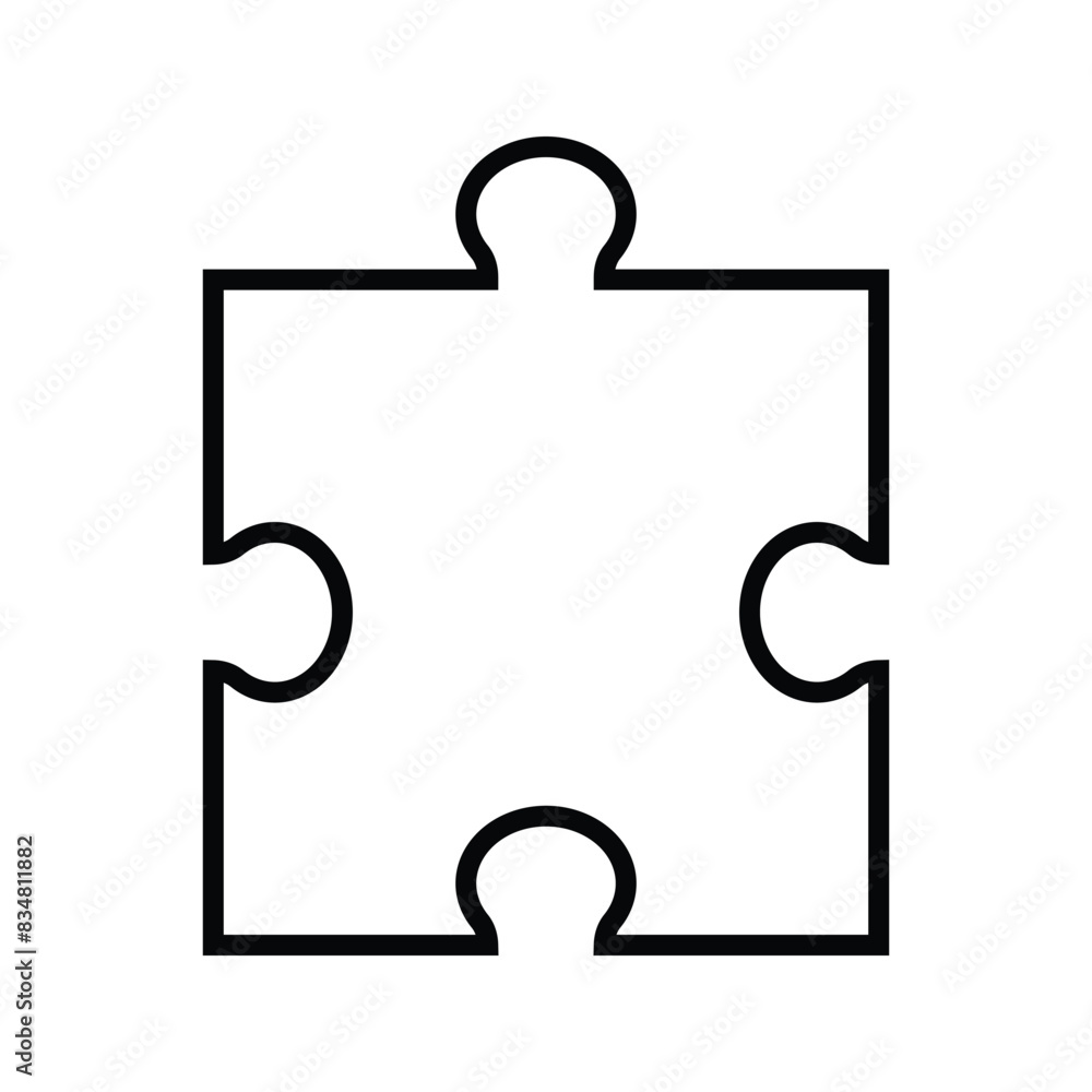 Puzzle icon set design. Puzzle symbol collection icon Puzzle icon set design. Puzzle symbol collection icon
