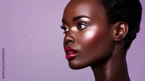 Kenyan Beauty Shines Professional Makeup Advertising Banner photo