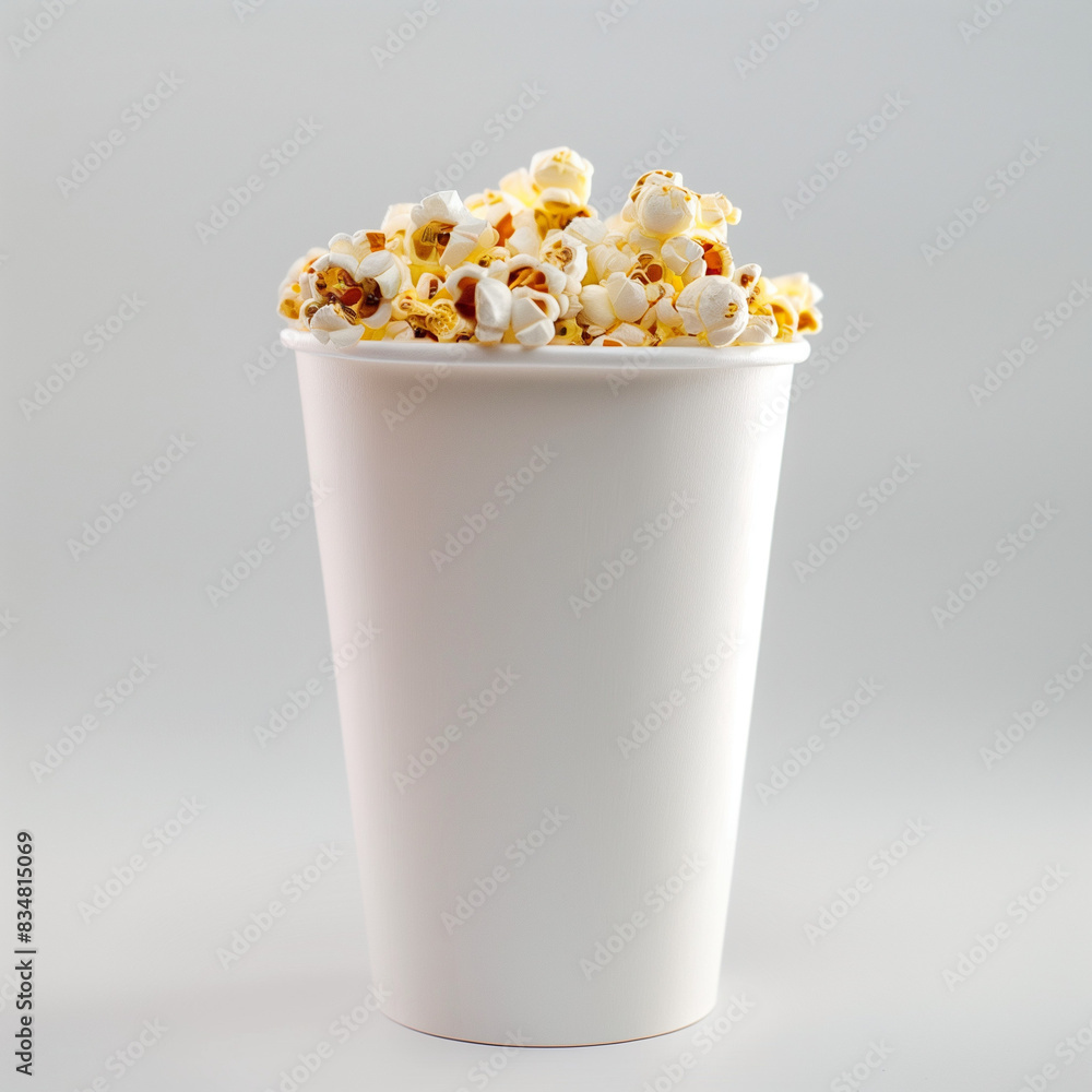 pop corn cup, with white background, Ai generated Images pop corn cup, with white background, Ai generated Images