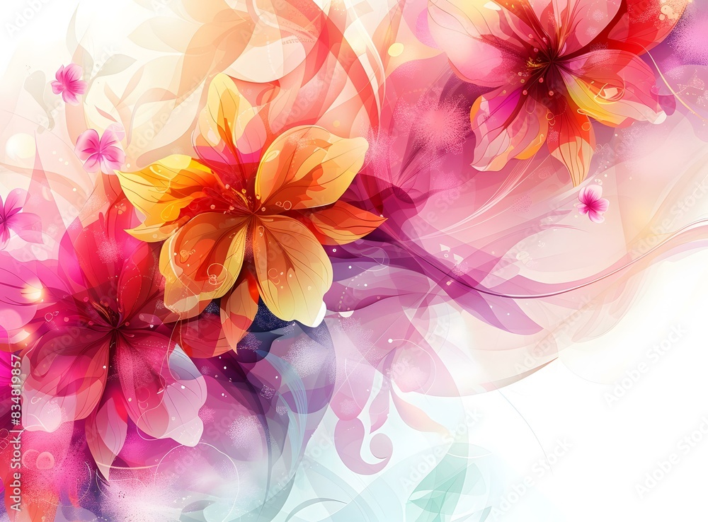 Colorful flowers blooming in spring Colorful flowers blooming in spring