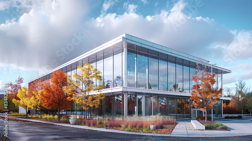 Ottawa, on, canada - october 15, 2023: thales systems canada office in ottawa, on, canada isolated on white background, hyperrealism, png
 photo