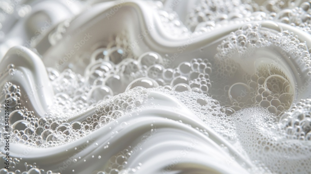 abstract composition of white soap foam forming background abstract composition of white soap foam forming background