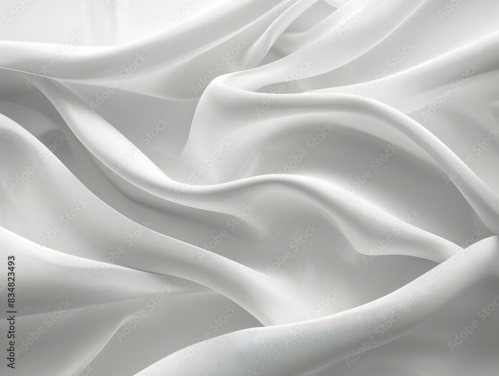 Close-up of creased white fabric Close-up of creased white fabric
