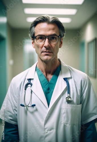 portrait of a neurosurgeon doctor at hospital