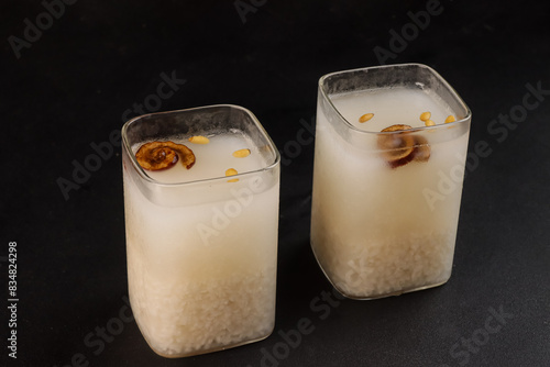 Sikhye is a Popular Korean Sweet Rice Punch. photo