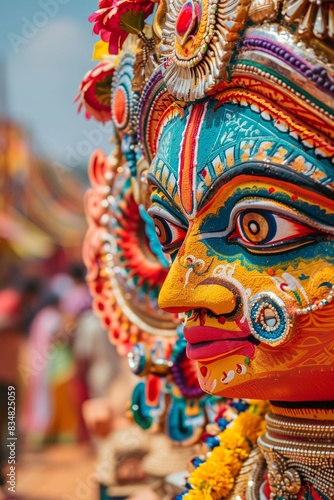 Wallpaper Mural Ratha Yatra in India. Indian Chariot Festival. The return of Krishna. A beautiful celebration of a religious holiday. Decorated Chariot Torontodigital.ca