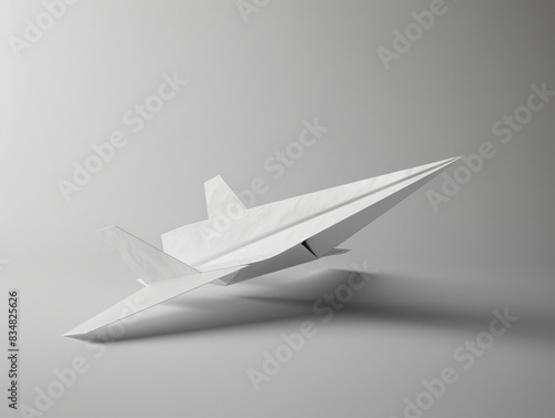 Paper plane airborne photo
