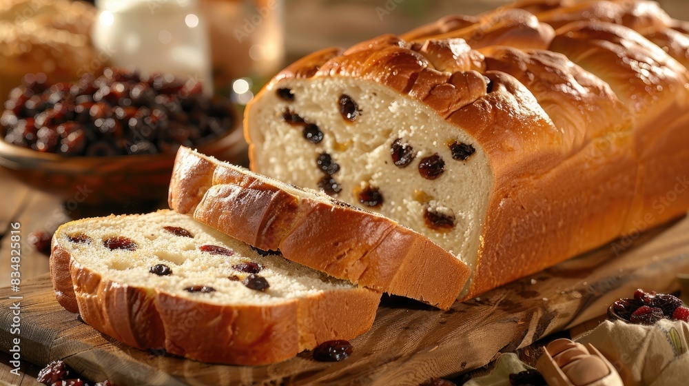 Round Raisin Bread Enjoy the pure delight of traditional raisin bread expertly baked with ...