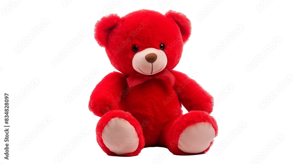 a red teddy bear with a bow a red teddy bear with a bow