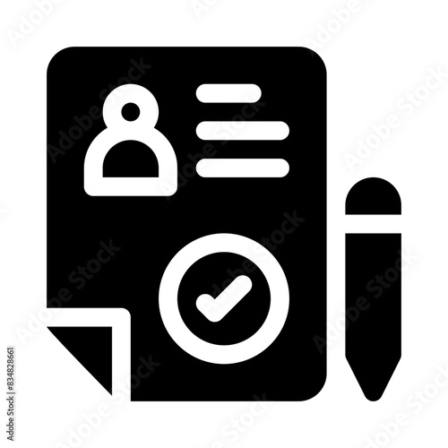 best employee glyph icon