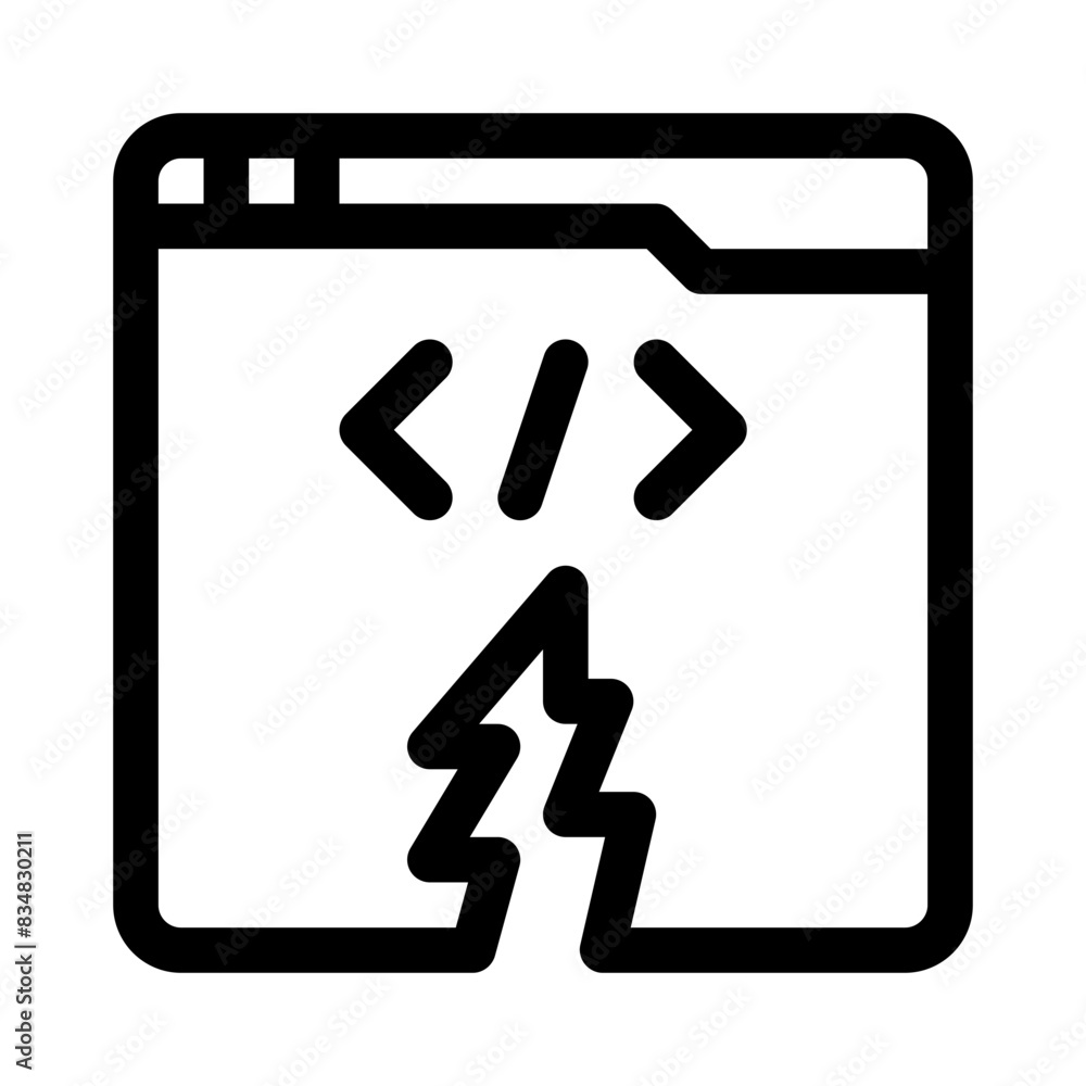 split windows line icon split windows line icon