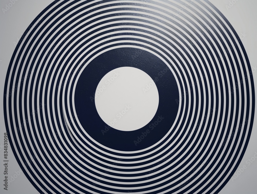 Fototapeta premium Close-up black-and-white circular object picture