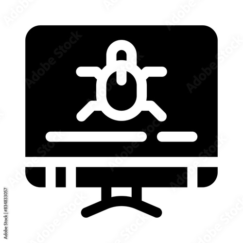 malware glyph icon
