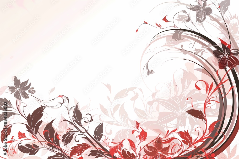 illustration of leaves and vines frame with copy space illustration of leaves and vines frame with copy space