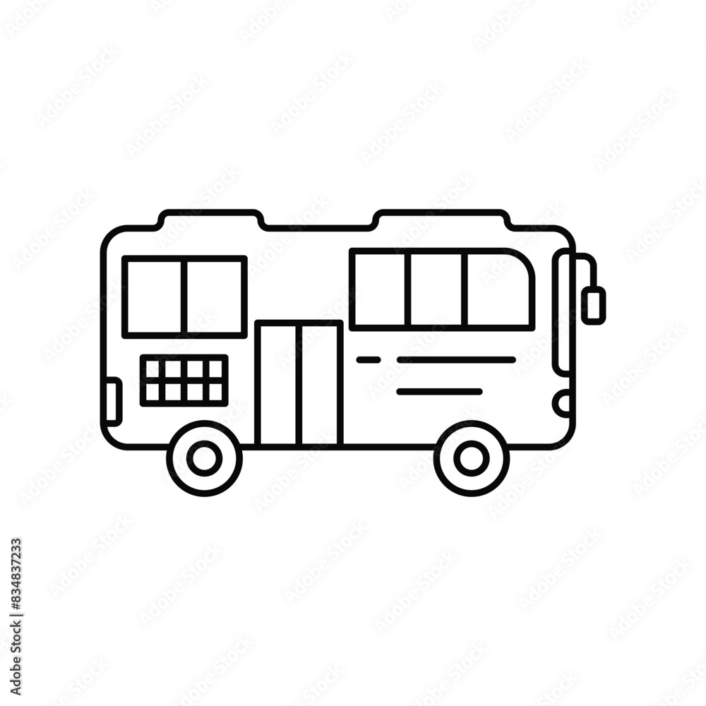 bus icon with white background vector stock illustration bus icon with white background vector stock illustration