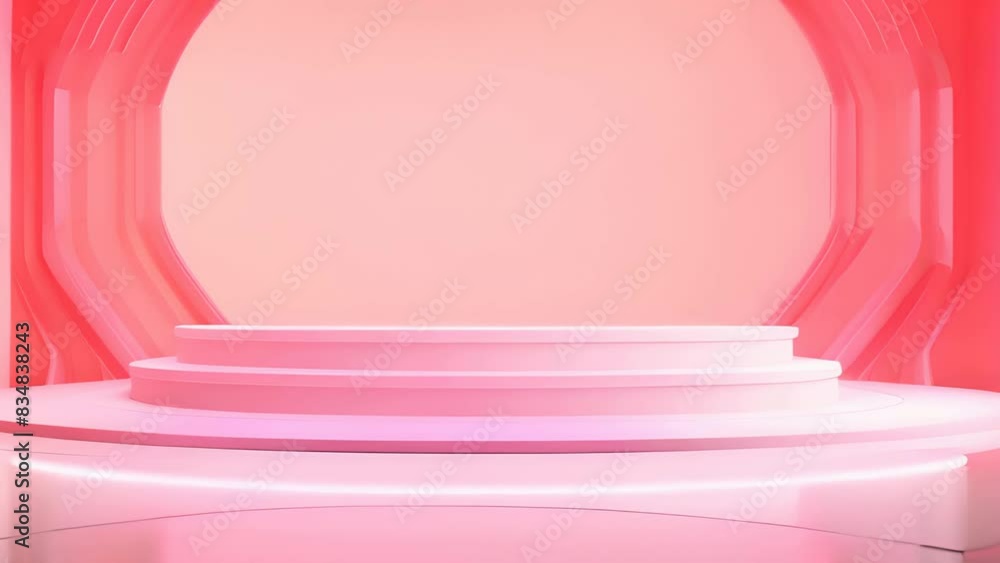 podium Futuristic showcase with platform for product displaying. Empty modern stage display. Seamless looping motion design. Video animation Ultra HD 4K 3840x2160
podium Futuristic showcase with platform for product displaying. Empty modern stage display. Seamless looping motion design. Video animation Ultra HD 4K 3840x2160