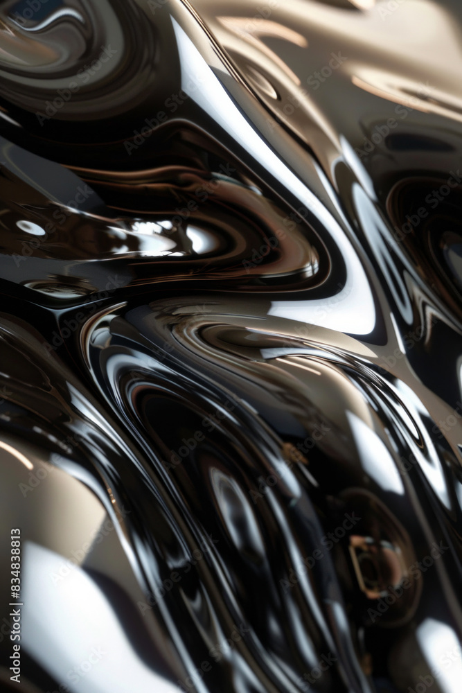 A close-up of a gloss surface for background with soft reflections and highlights. A close-up of a gloss surface for background with soft reflections and highlights.