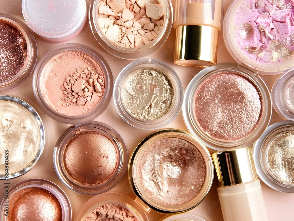 Vivid Cosmetic Palette A Dazzling Array of Makeup Products for Stylish Beauty Enthusiasts Vivid Cosmetic Palette A Dazzling Array of Makeup Products for Stylish Beauty Enthusiasts