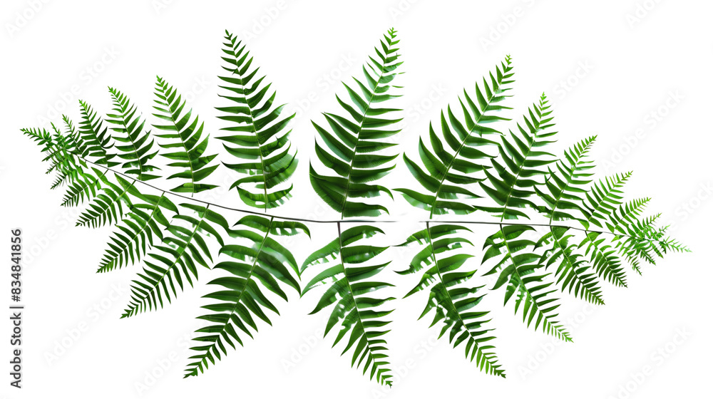 fern leaves isolated on white fern leaves isolated on white